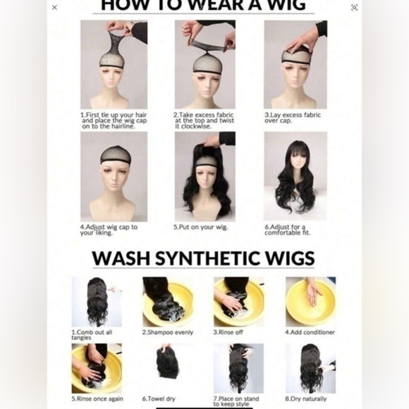 ✨NWT Purple Wig With Bangs Long Wavy Synthetic Heat Resistant 26” main image 6